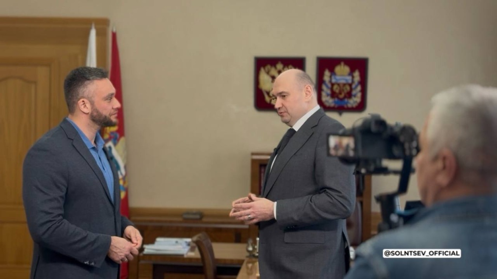 «Россия 24» покажет Оренбуржье: губернатор Евгений Солнцев рассказал о съёмках федерального телепроекта о промышленности региона